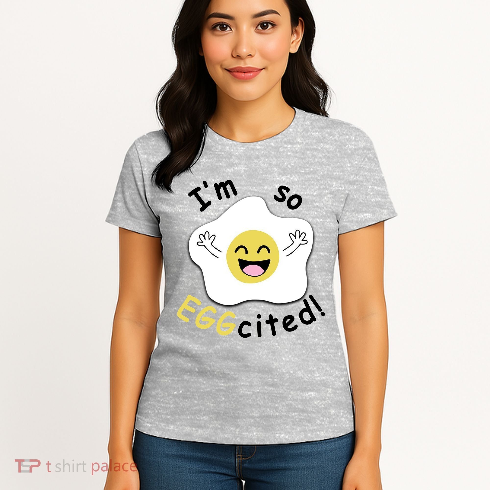 Im Eggcited Funny Humor Women's T-Shirt