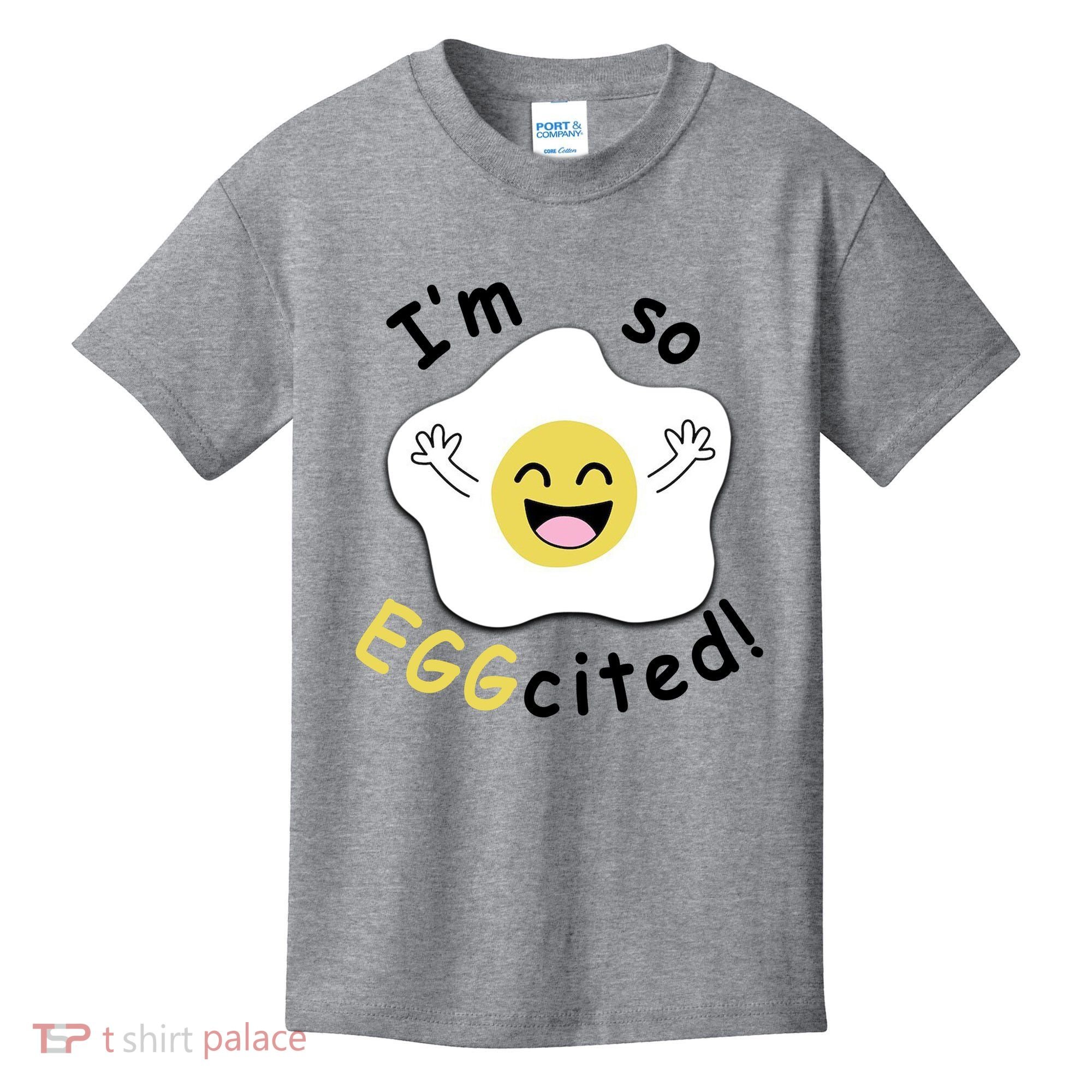 Im Eggcited Funny Humor Kids T-Shirt