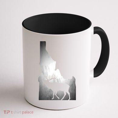Idaho Elk Hunting Gift Coffee Mug back