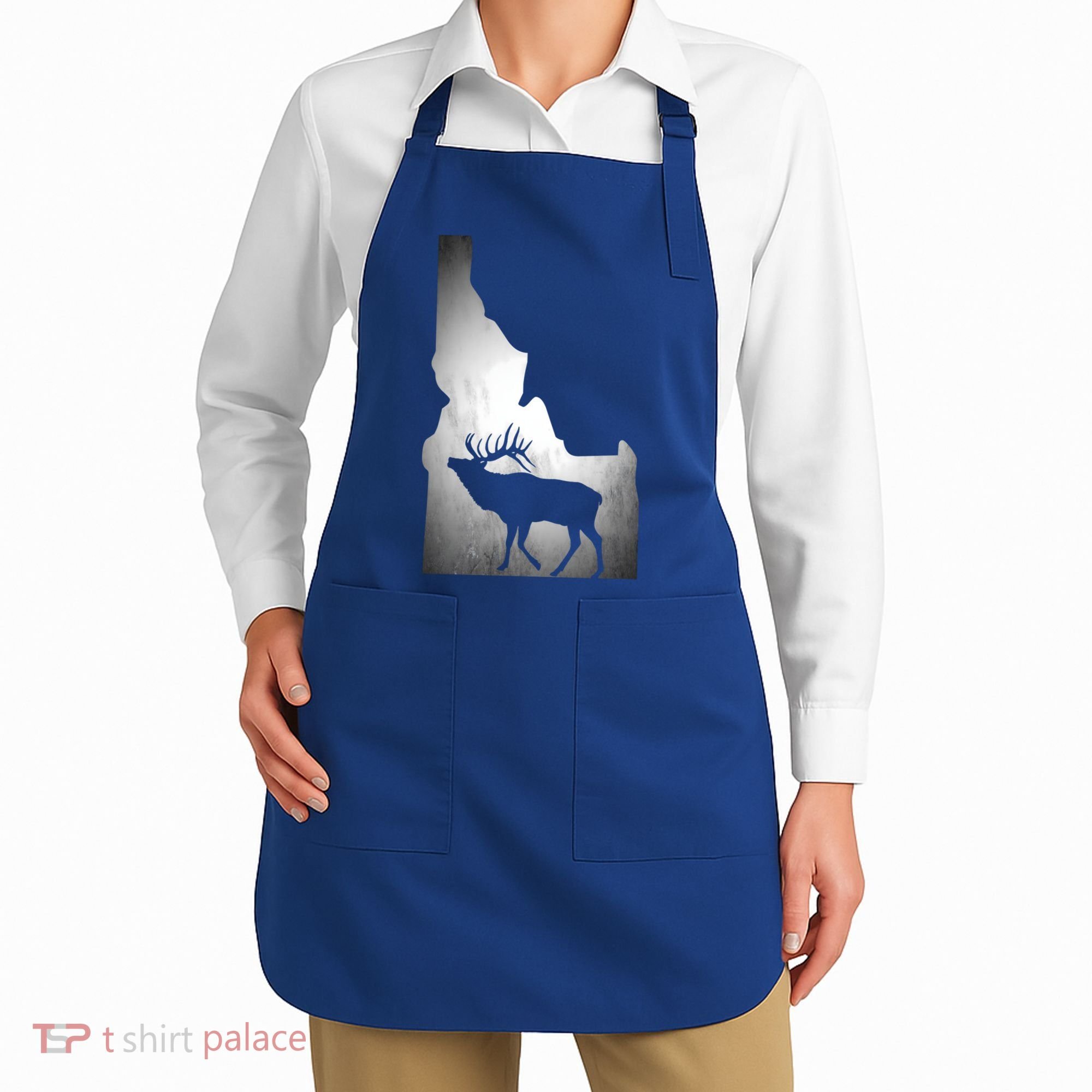 Idaho Elk Hunting Gift Apron