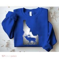 Idaho Elk Hunting Gift Sweatshirt thumb 2