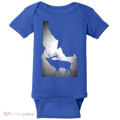 Idaho Elk Hunting Gift Baby Bodysuit