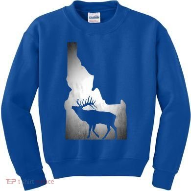 Idaho Elk Hunting Gift Kids Sweatshirt
