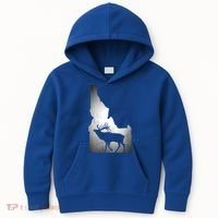 Idaho Elk Hunting Gift Kids Hoodie thumb 0