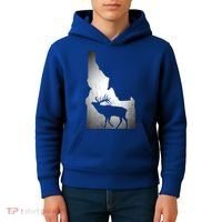 Idaho Elk Hunting Gift Kids Hoodie thumb 4