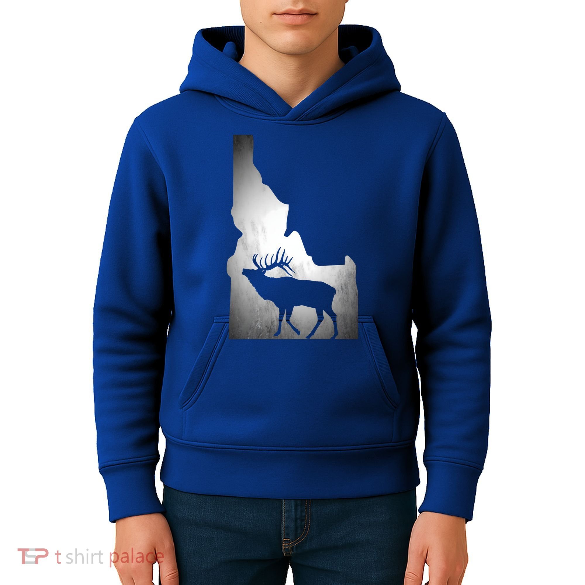Idaho Elk Hunting Gift Kids Hoodie