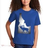 Idaho Elk Hunting Gift Kids T-Shirt thumb 2