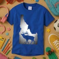 Idaho Elk Hunting Gift Kids T-Shirt thumb 3