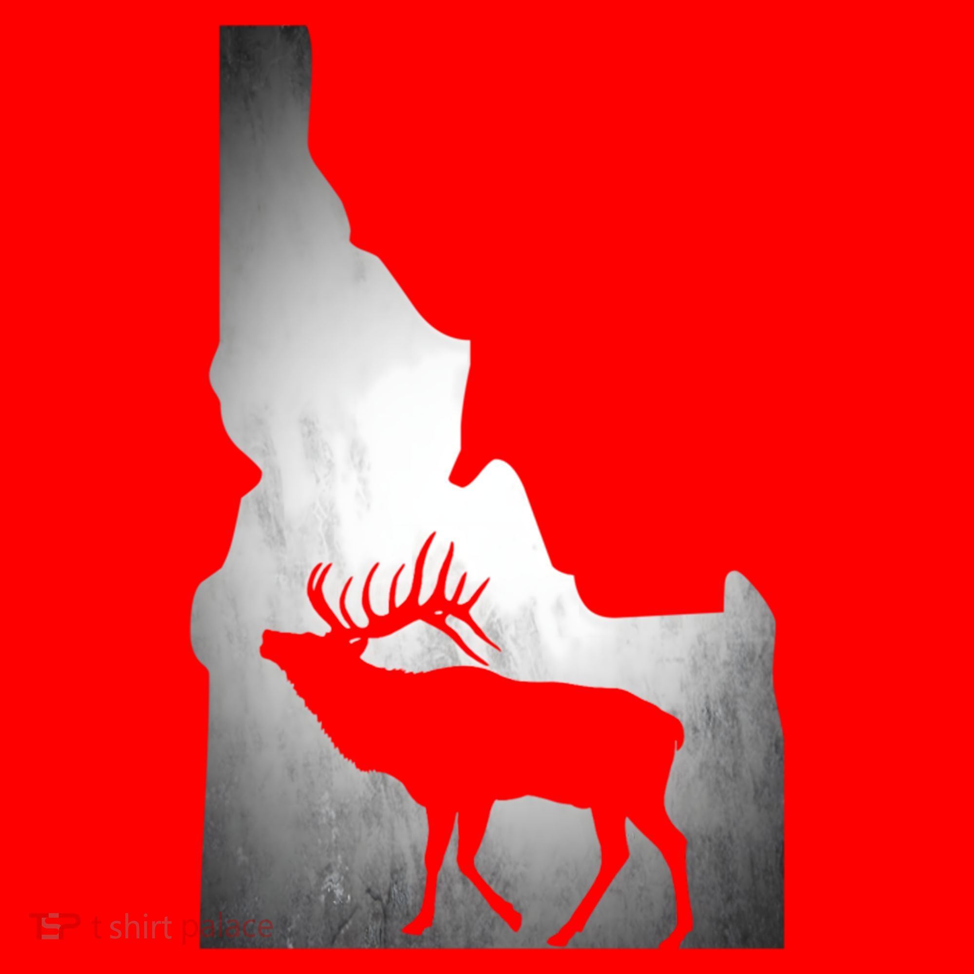 Idaho Elk Hunting Gift Santa Hat