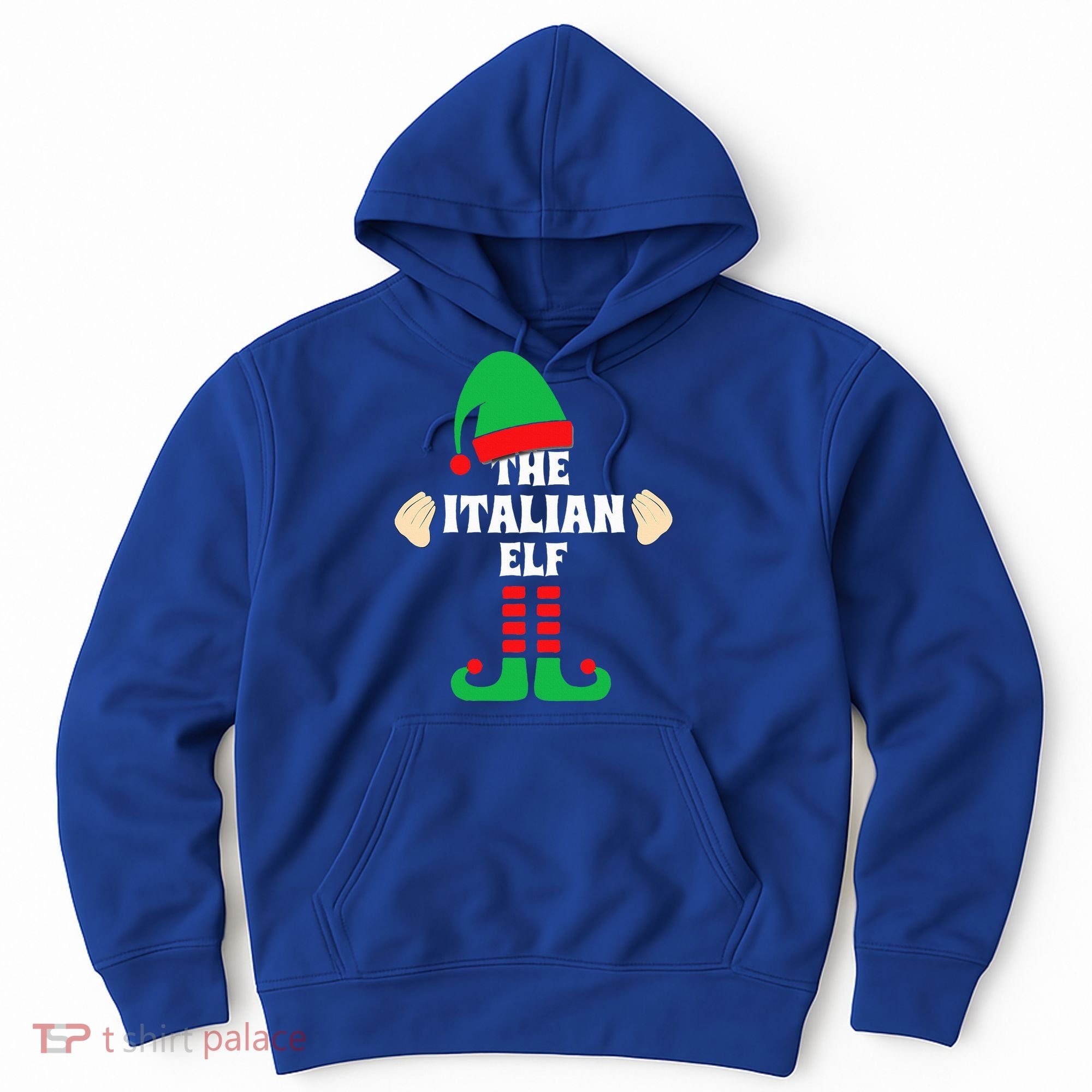Italian Elf Hand Gesture Christmas Matching Pajamas  Hoodie