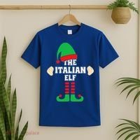 Italian Elf Hand Gesture Christmas Matching Pajamas  T-Shirt thumb 2