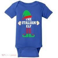 Italian Elf Hand Gesture Christmas Matching Pajamas  Baby Bodysuit thumb 0