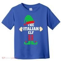 Italian Elf Hand Gesture Christmas Matching Pajamas  Toddler T-Shirt thumb 0