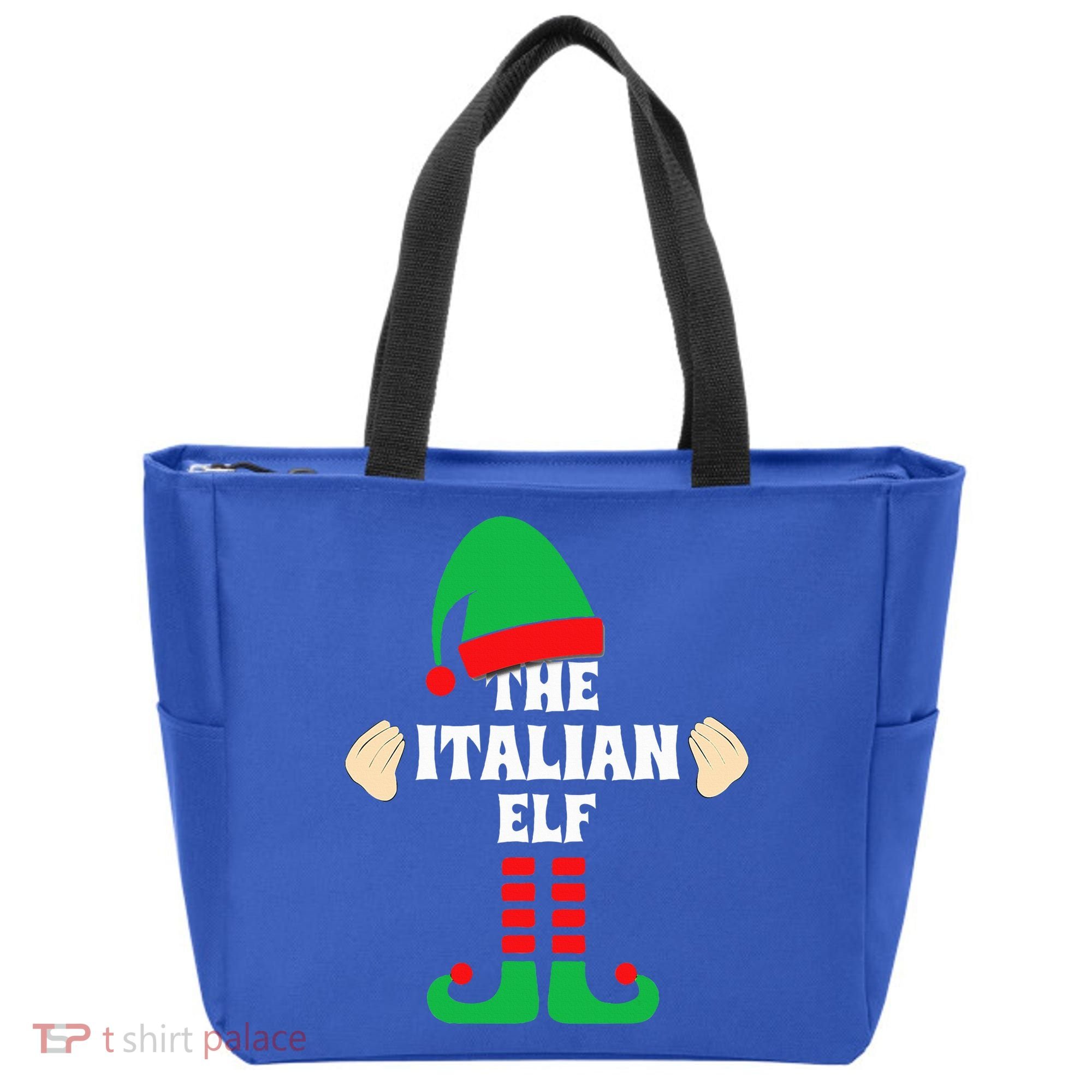 Italian Elf Hand Gesture Christmas Matching Pajamas  Tote Bag