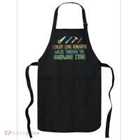 I Enjoy Long Romantic Walks Through The Hardware Store Apron thumb 0