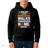 I Enjoy Long Romantic Walks Through Home Depot Funny Kids Hoodie thumb 4