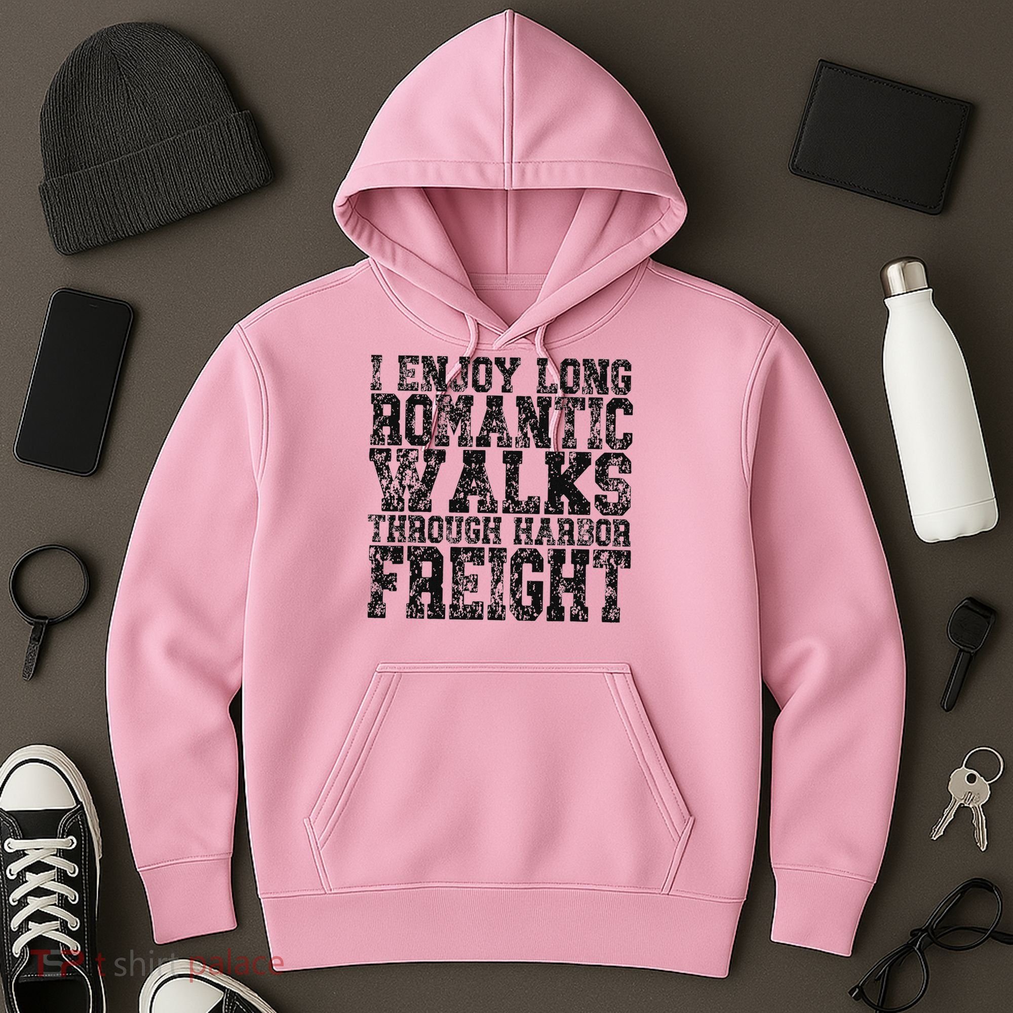 I Enjoy Long Romantic Walks Through Harbor Freight Hoodie