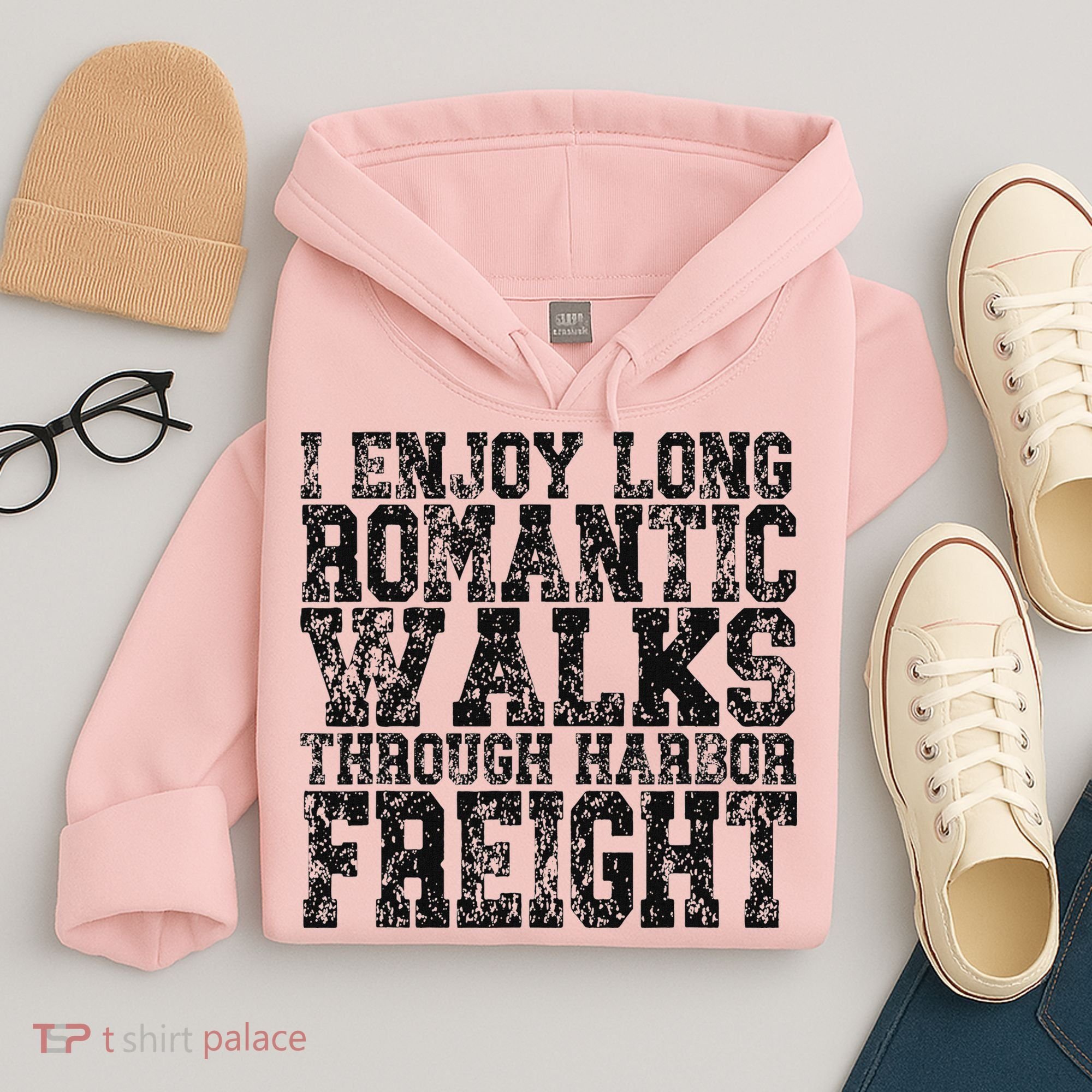 I Enjoy Long Romantic Walks Through Harbor Freight Hoodie