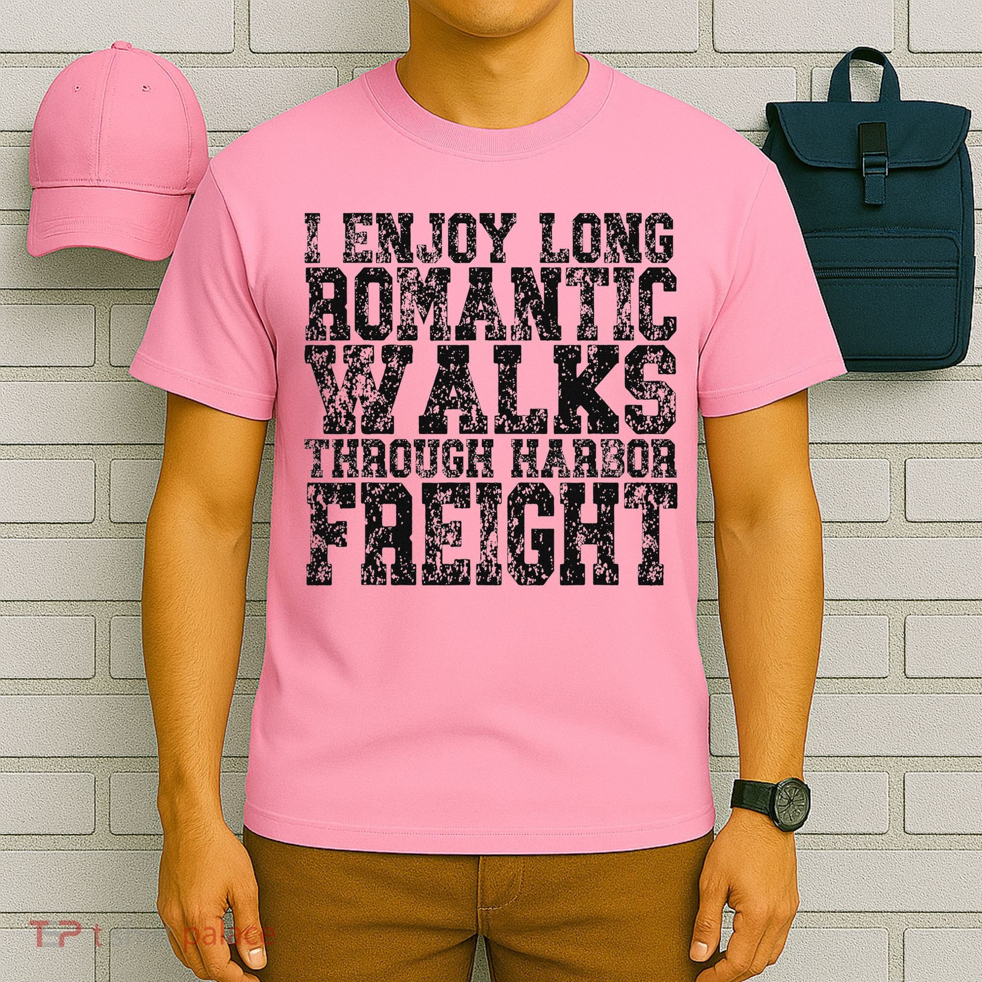 I Enjoy Long Romantic Walks Through Harbor Freight T-Shirt
