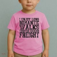 I Enjoy Long Romantic Walks Through Harbor Freight Toddler T-Shirt thumb 2