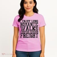 I Enjoy Long Romantic Walks Through Harbor Freight Women's T-Shirt thumb 4