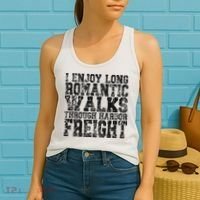 I Enjoy Long Romantic Walks Through Harbor Freight Women's Tank Top thumb 2
