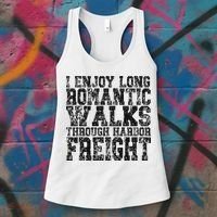 I Enjoy Long Romantic Walks Through Harbor Freight Women's Tank Top thumb 3