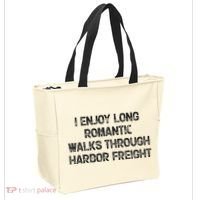 I Enjoy Long Romantic Walks Through Harbor Freight Tote Bag thumb 2