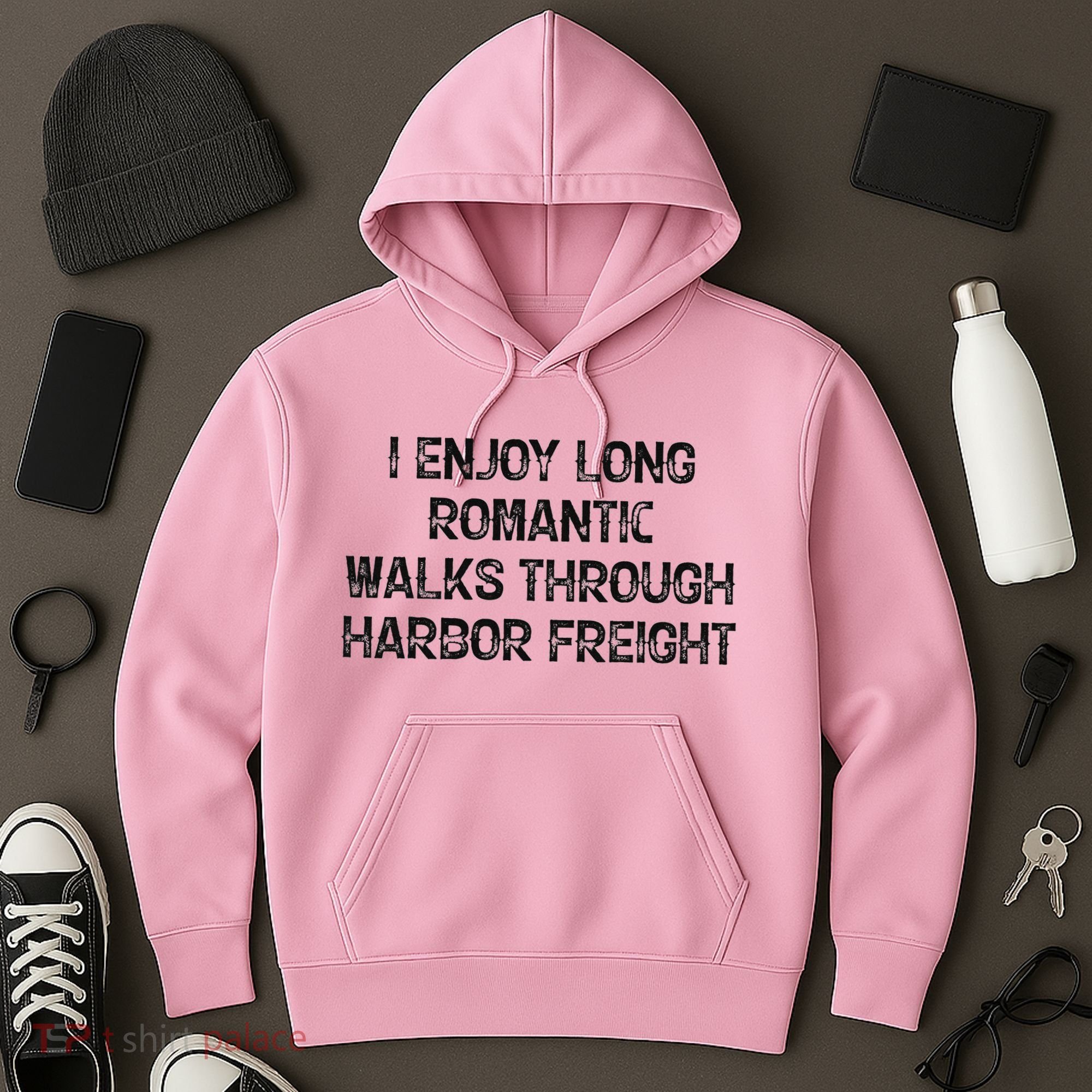 I Enjoy Long Romantic Walks Through Harbor Freight Hoodie