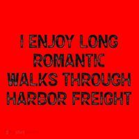 I Enjoy Long Romantic Walks Through Harbor Freight Santa Hat thumb 1