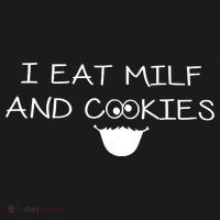 I Eat Milf And Cookies Humor Funny Women's Hoodie thumb 2