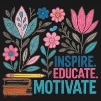 Inspire Educate Motivate Education Back To School  Tie Dye Hoodie thumb 2