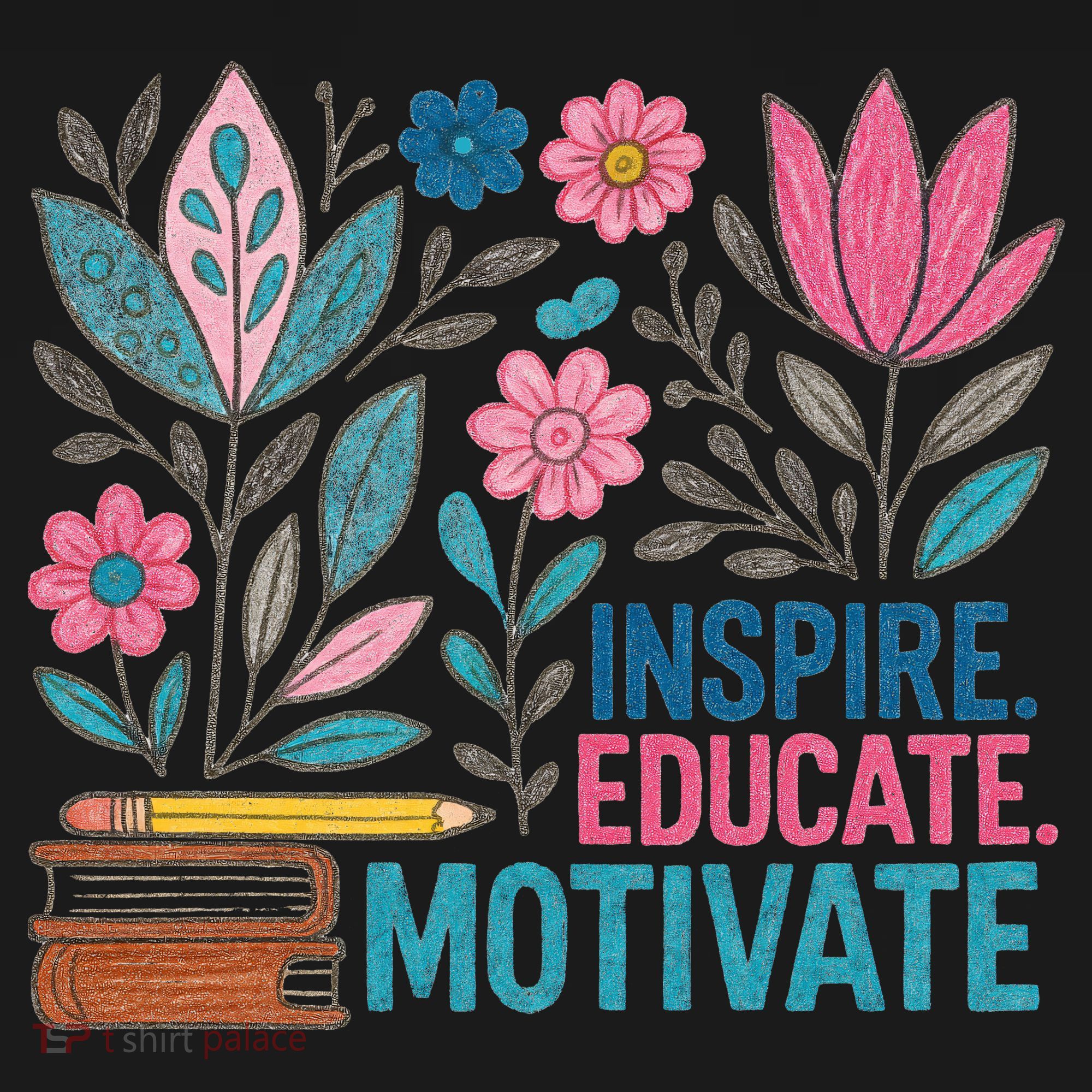 Inspire Educate Motivate Education Back To School  Tie Dye Hoodie
