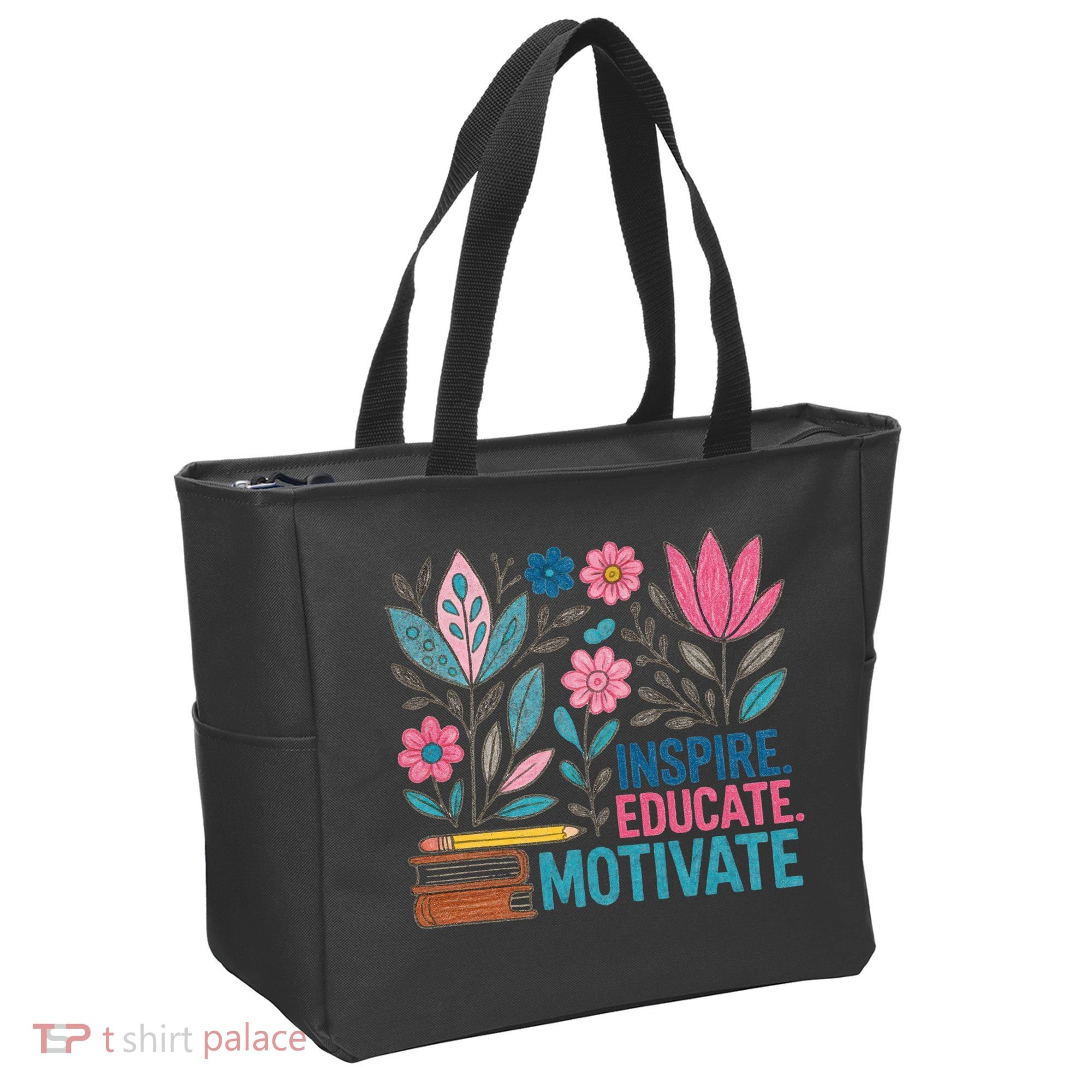 Inspire Educate Motivate Education Back To School  Tote Bag