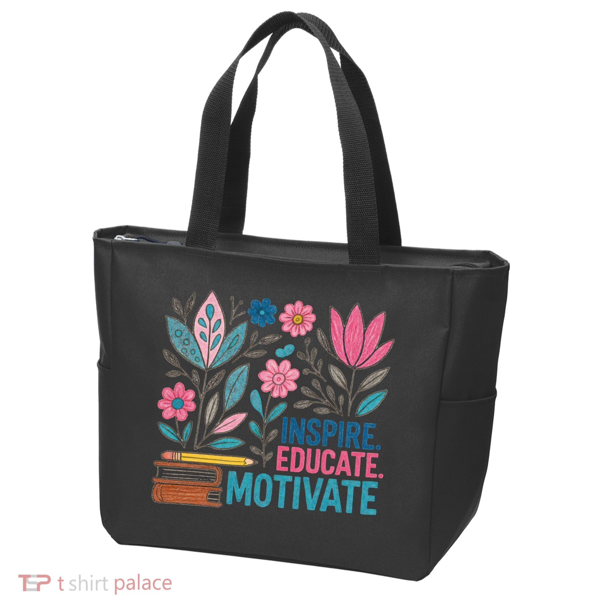 Inspire Educate Motivate Education Back To School  Tote Bag