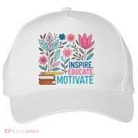 Inspire Educate Motivate Education Back To School  Five-Panel Snapback Cap thumb 0
