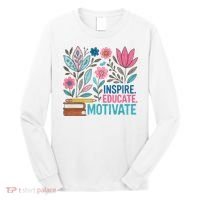 Inspire Educate Motivate Education Back To School  Long Sleeve Shirt thumb 0