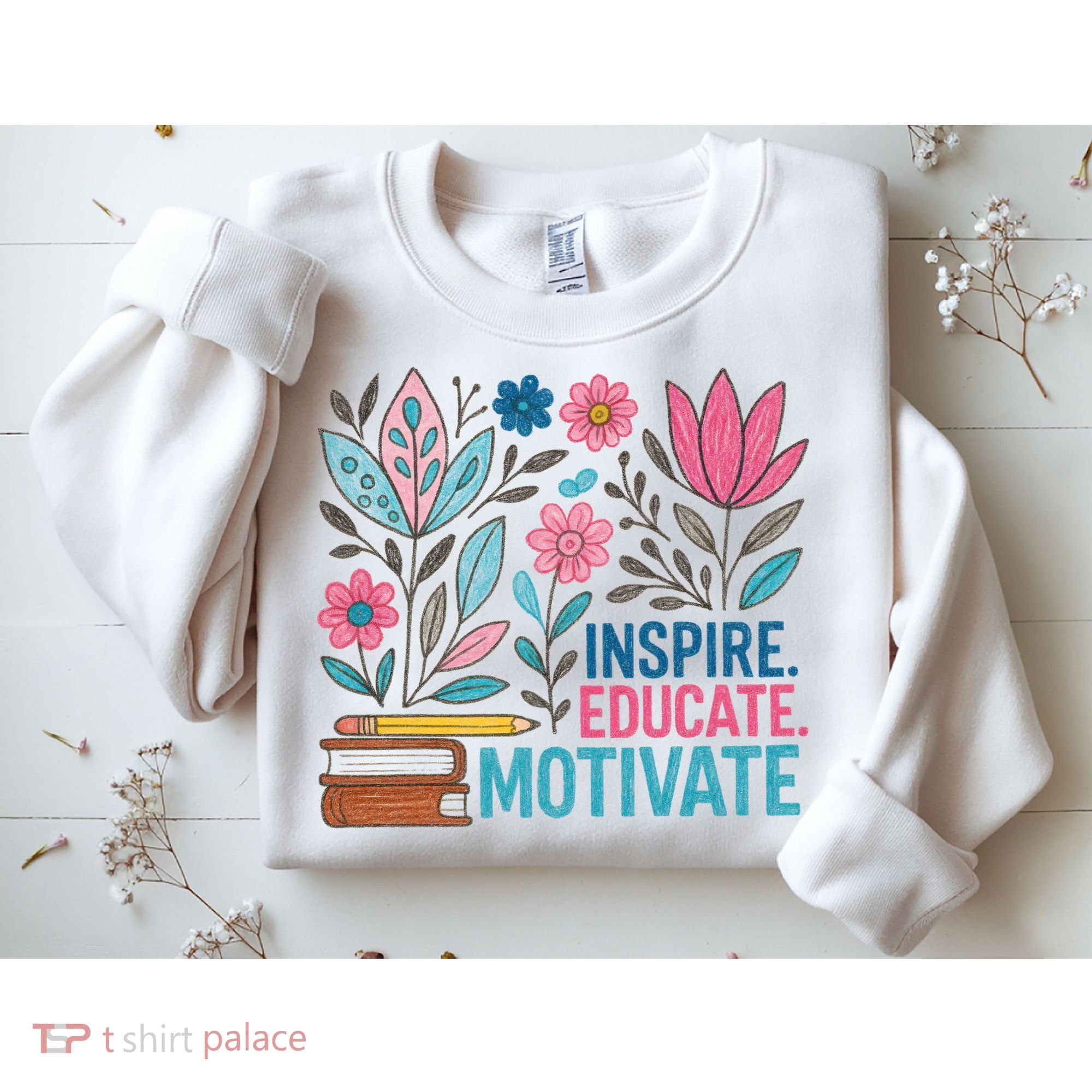 Inspire Educate Motivate Education Back To School  Sweatshirt