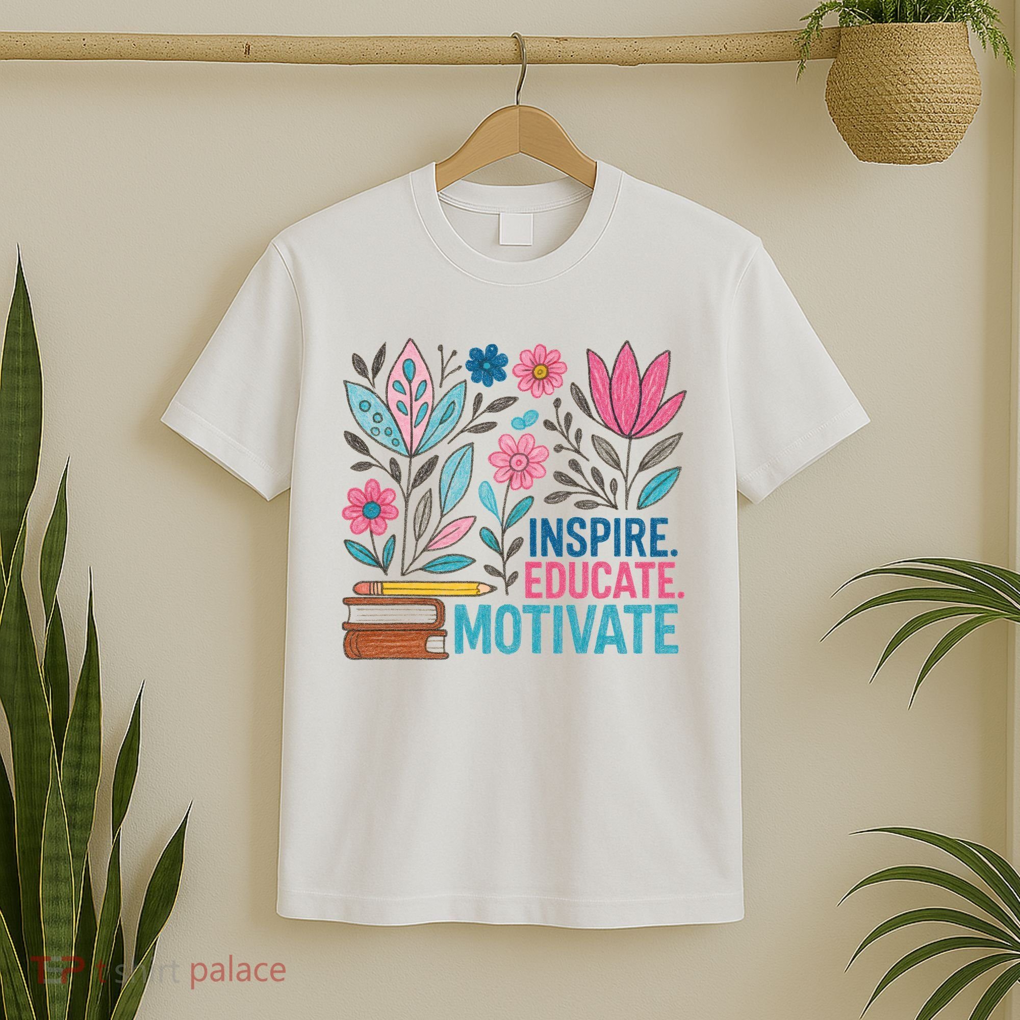 Inspire Educate Motivate Education Back To School  T-Shirt