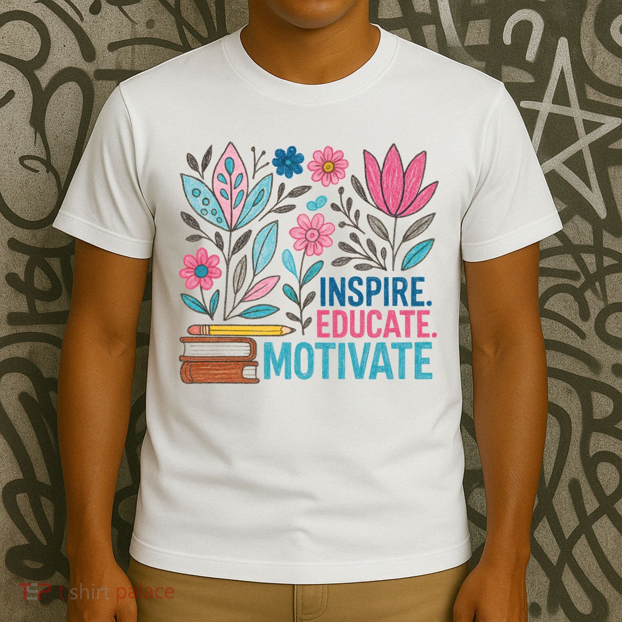 Inspire Educate Motivate Education Back To School  T-Shirt