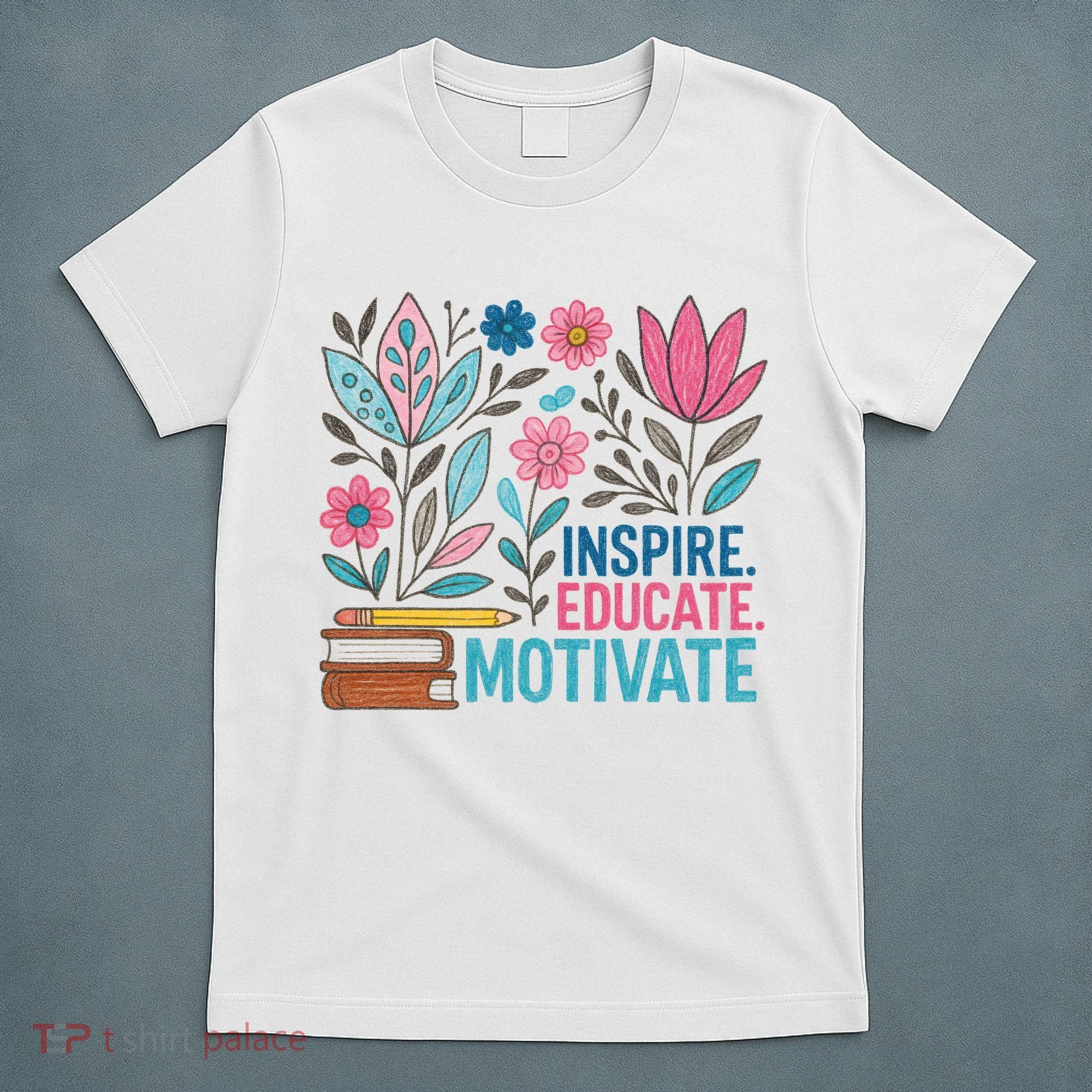 Inspire Educate Motivate Education Back To School  T-Shirt