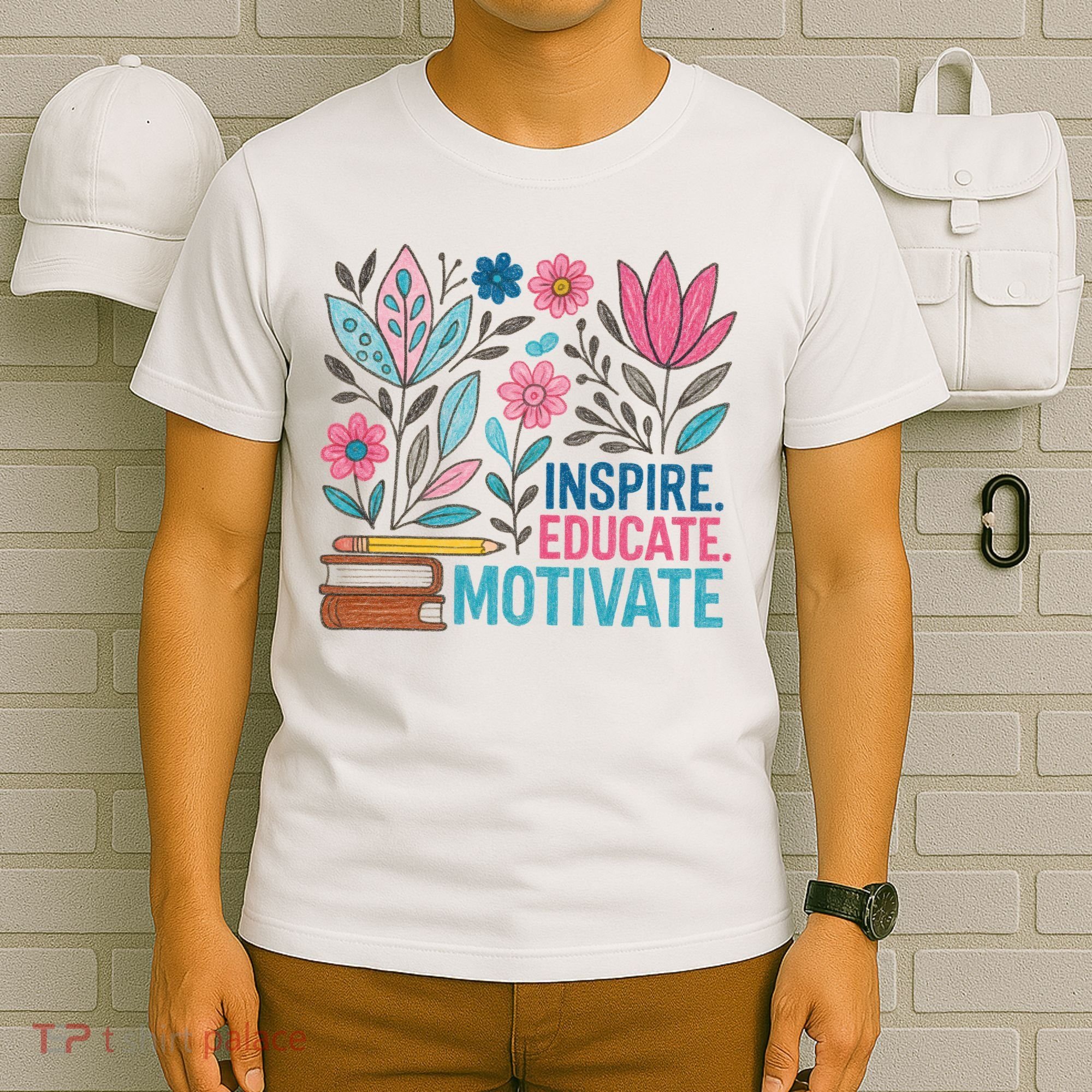 Inspire Educate Motivate Education Back To School  T-Shirt