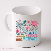 Inspire Educate Motivate Education Back To School  Coffee Mug thumb 0