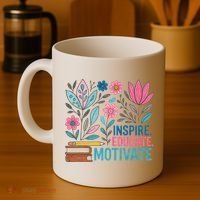 Inspire Educate Motivate Education Back To School  Coffee Mug thumb 4