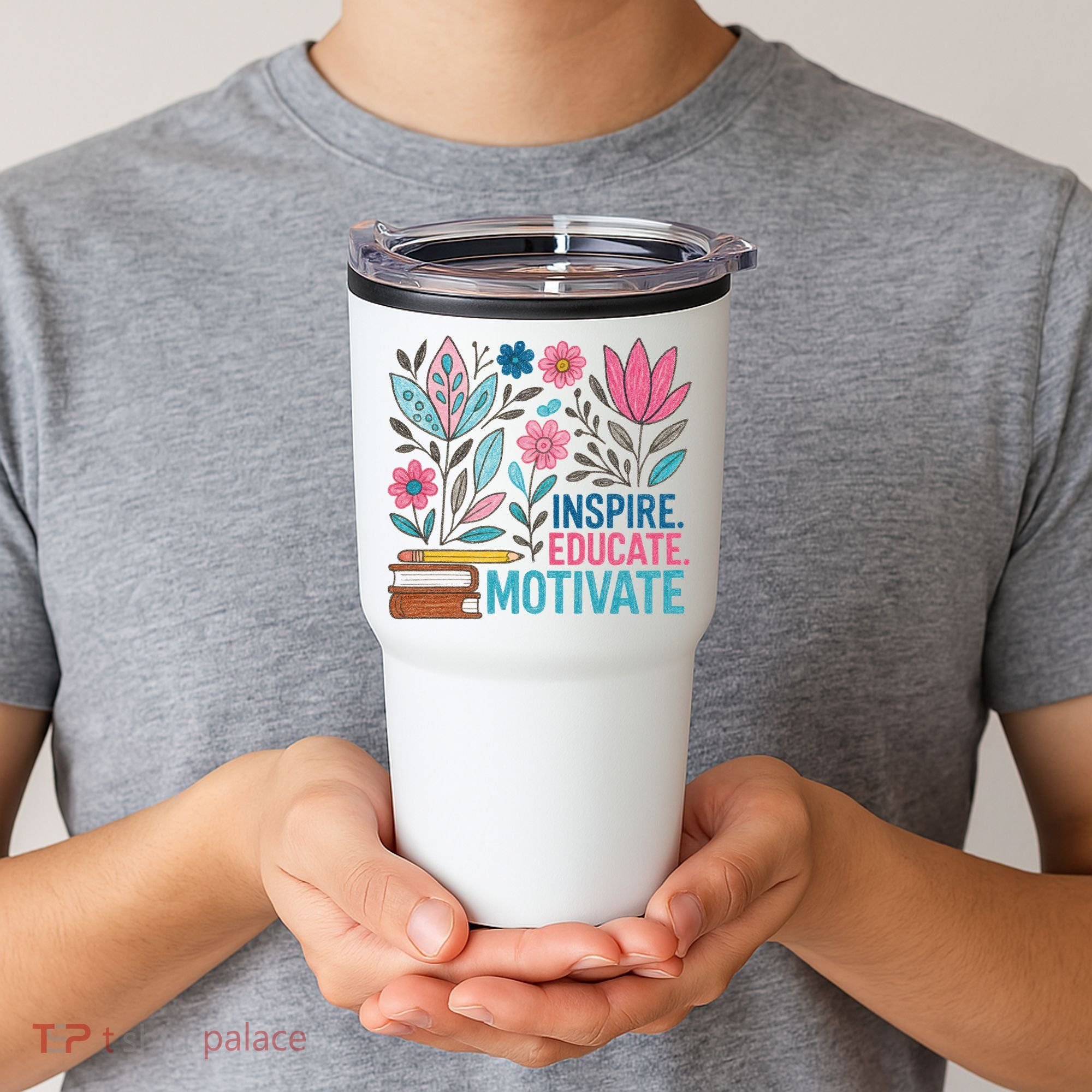 Inspire Educate Motivate Education Back To School  Tumbler