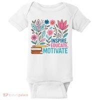 Inspire Educate Motivate Education Back To School  Baby Bodysuit thumb 0
