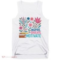 Inspire Educate Motivate Education Back To School  Tank Top thumb 0