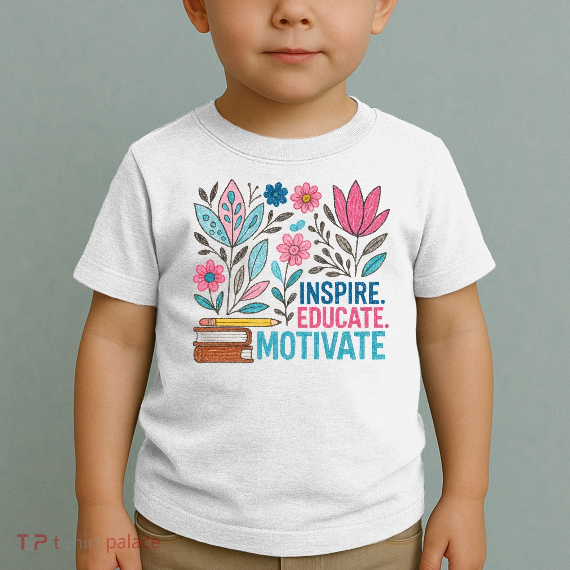 Inspire Educate Motivate Education Back To School  Toddler T-Shirt