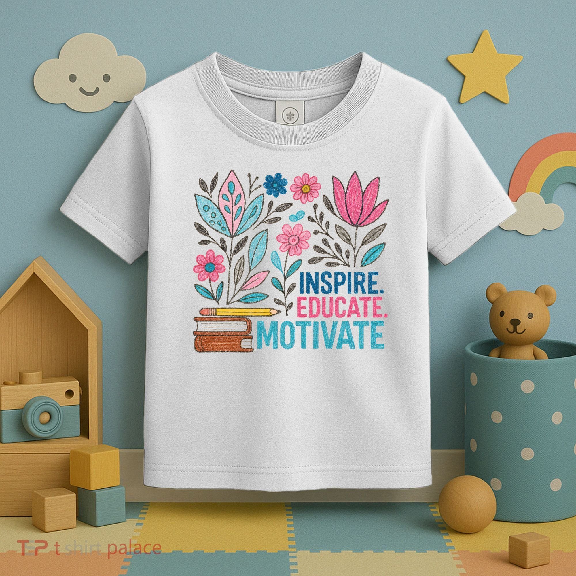 Inspire Educate Motivate Education Back To School  Toddler T-Shirt
