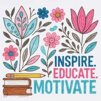 Inspire Educate Motivate Education Back To School  Visor thumb 3